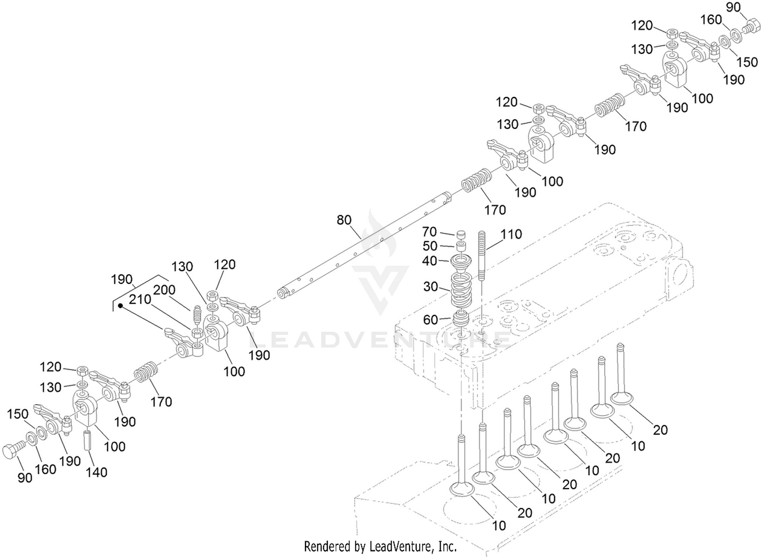 Valve and Rocker Arm Assembly