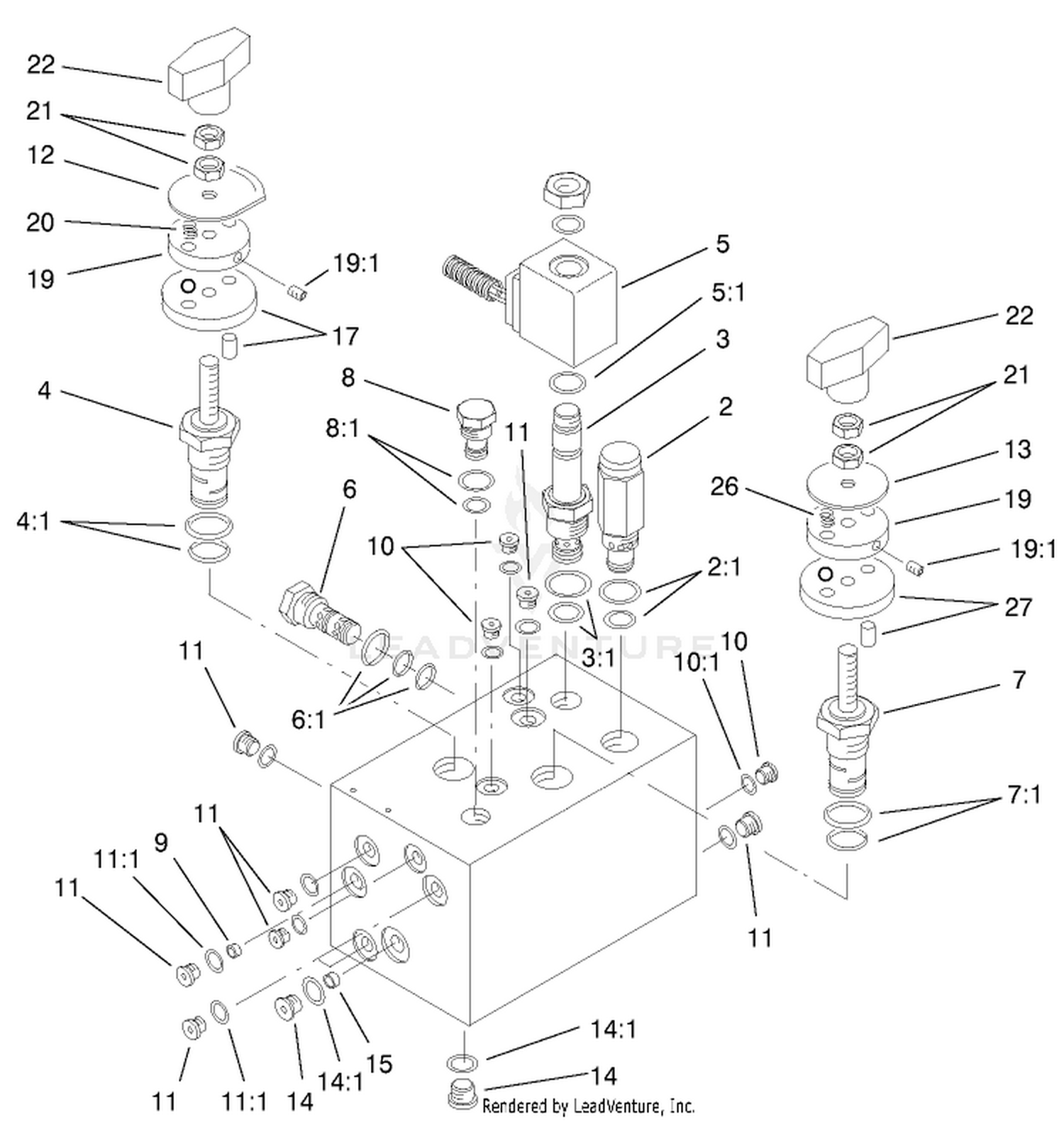 Hydraulic Manifold Assembly No. 104-4841