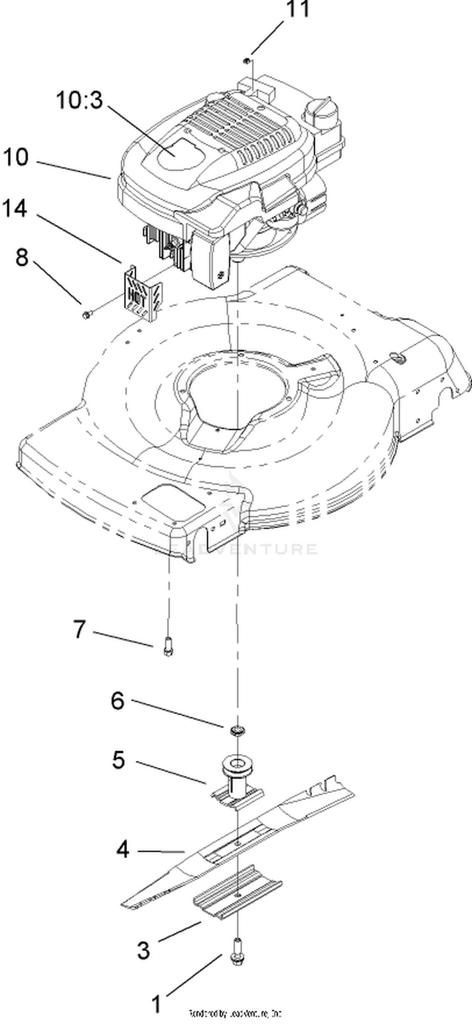 Engine and Blade Assembly