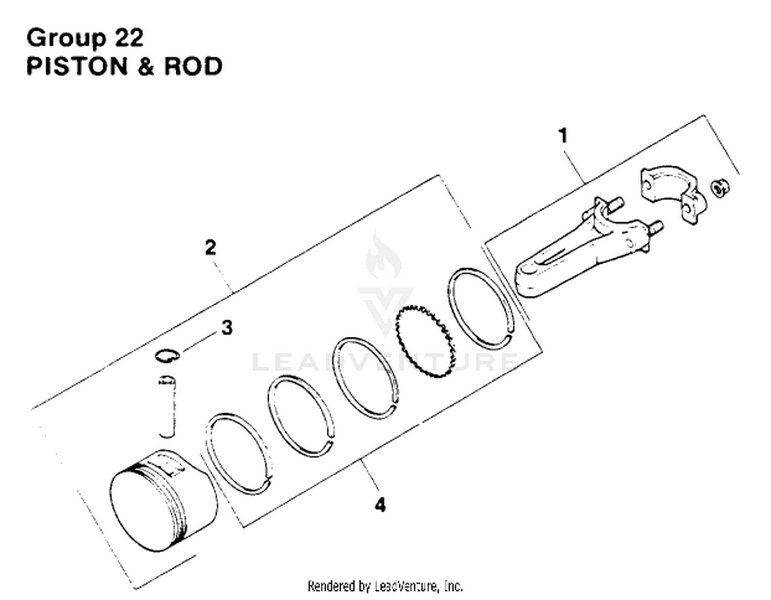 Piston  Rod-Engine Kohler Model No. Mv16s-Type Ps56519