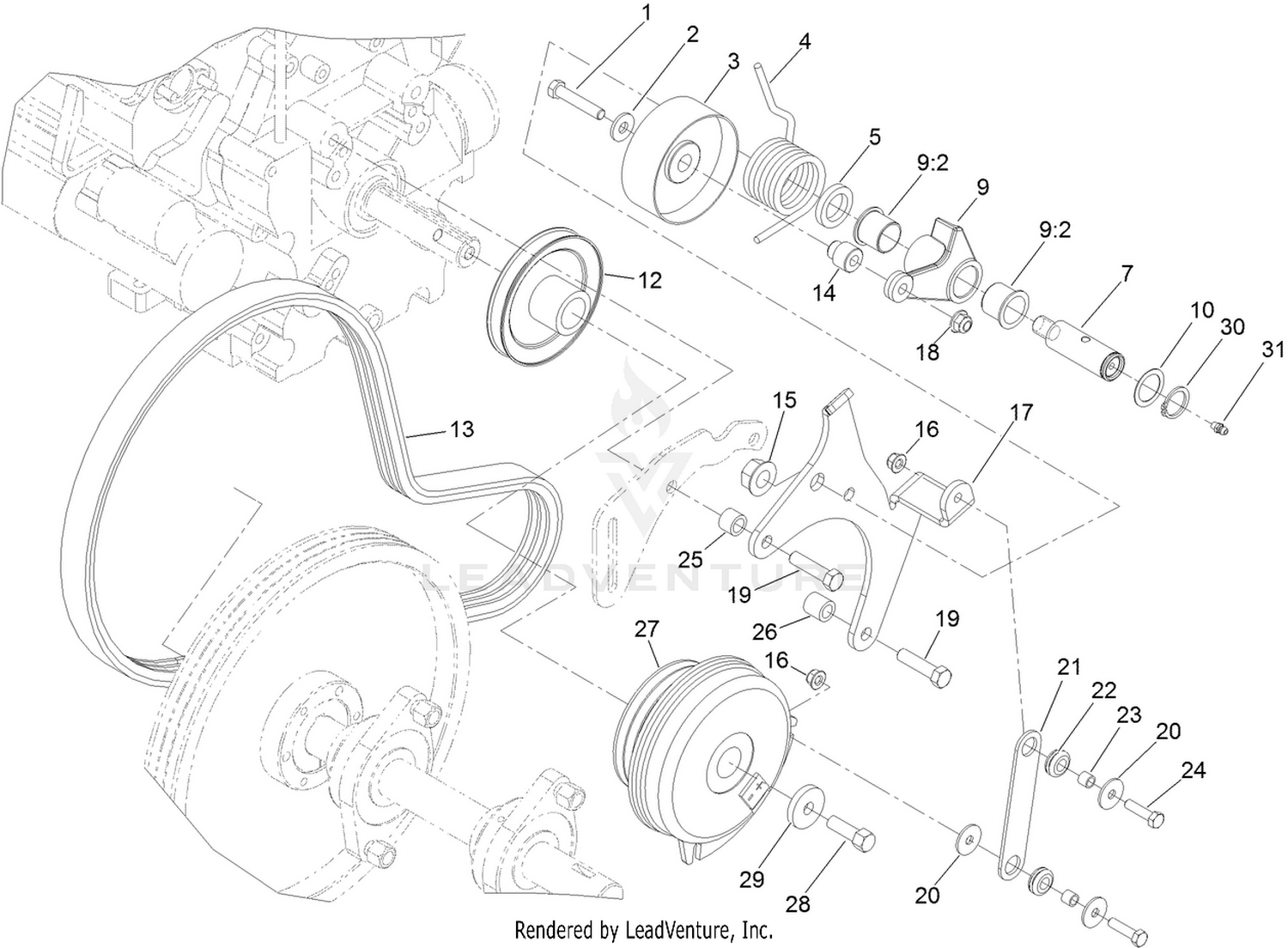 Primary Belt Drive Assembly