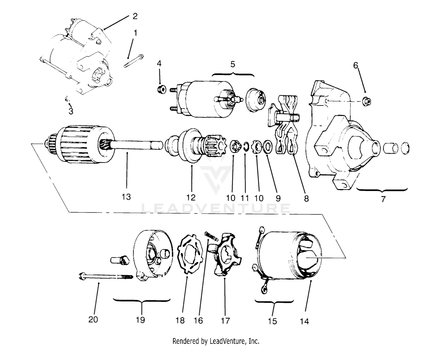 Starting System Kohler Engine Cv16s-Ps61514