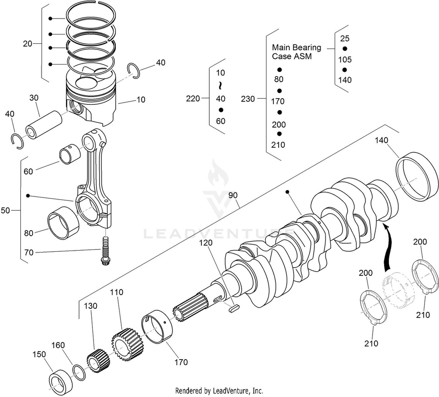 Piston and Crankshaft Assembly