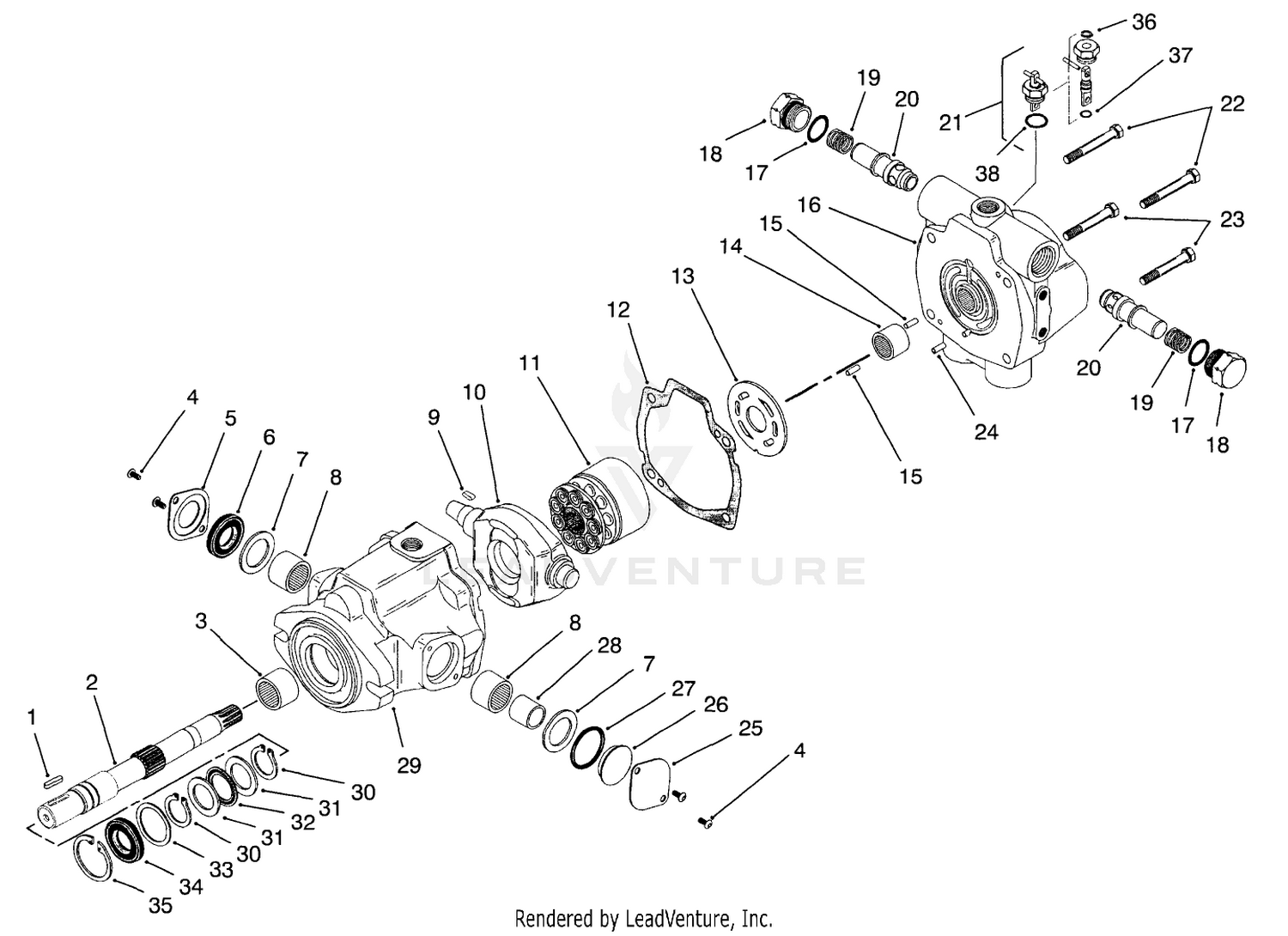 Hydrostat Assembly No. 93-2586