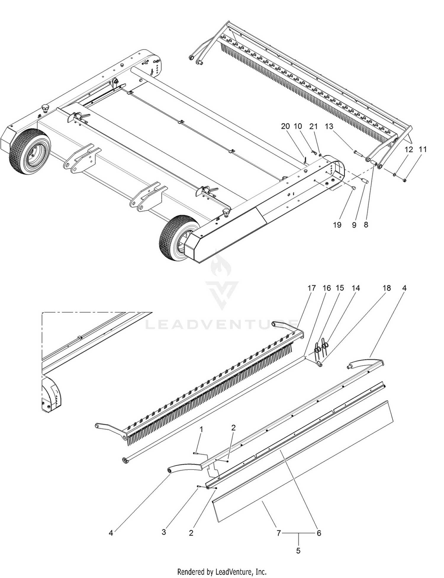 Brush Frame Assembly