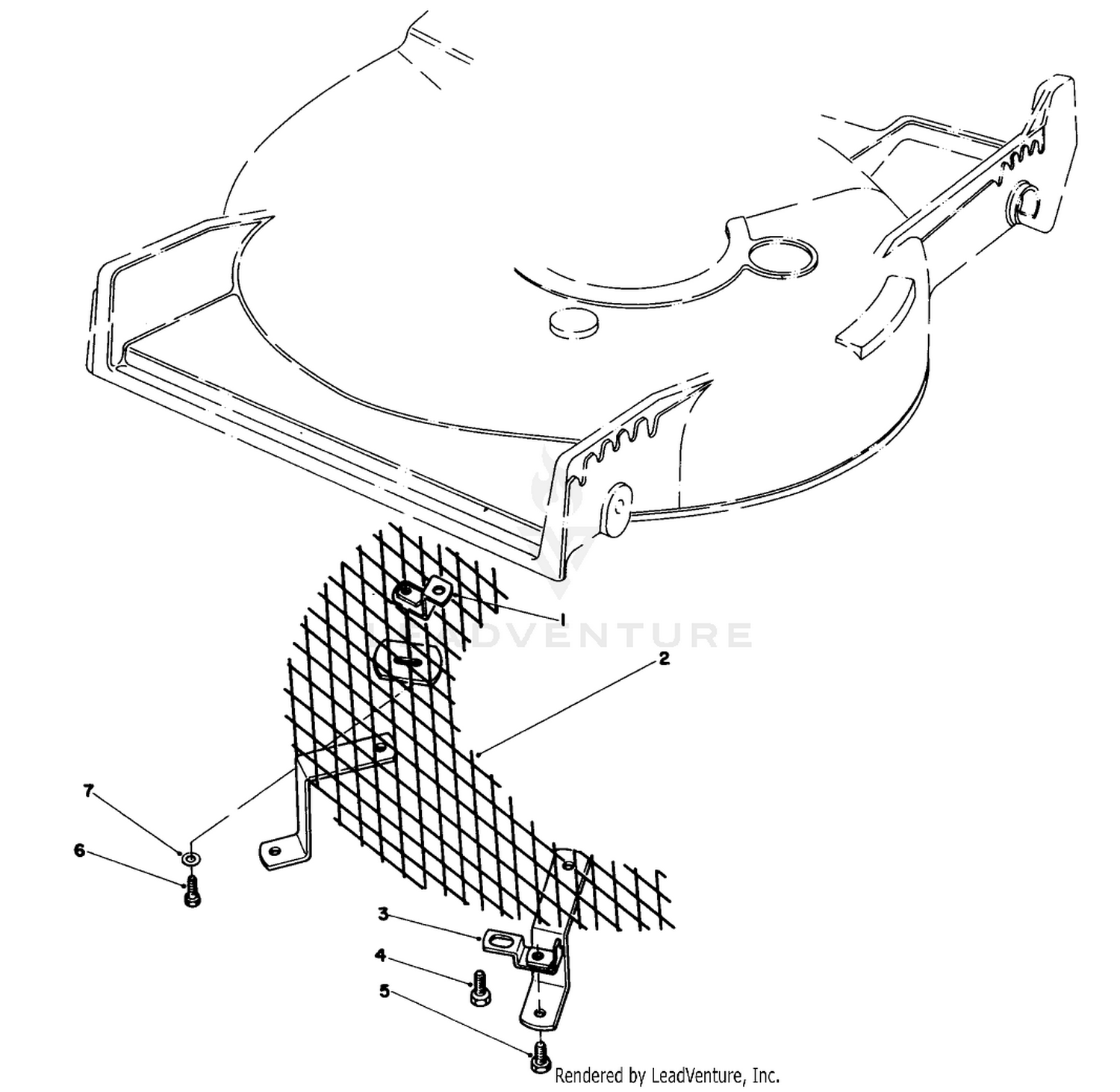 LEAF SHREDDER KIT MODEL NO. 59157 (Optional)