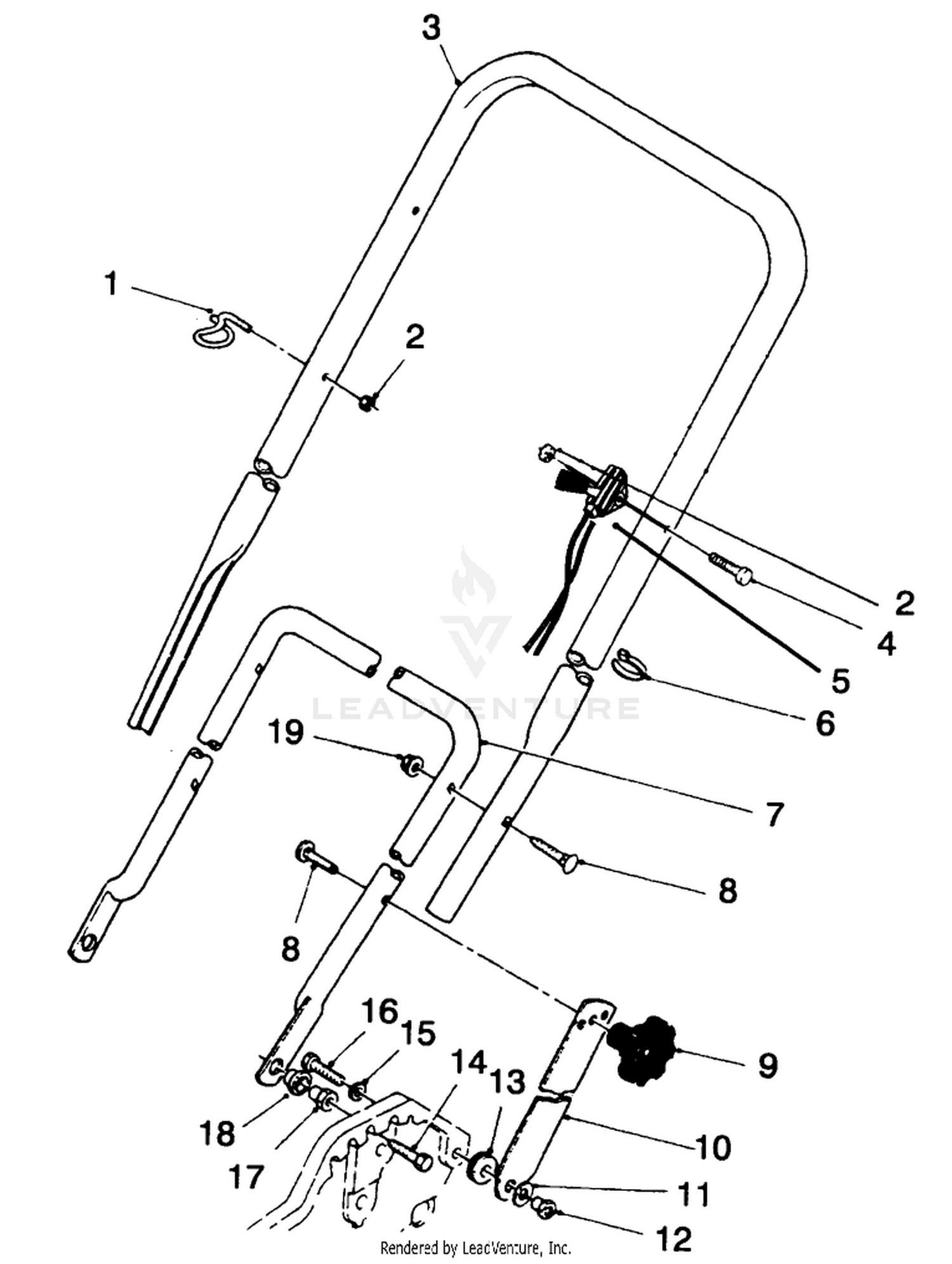 Handle  Throttle Control Assembly