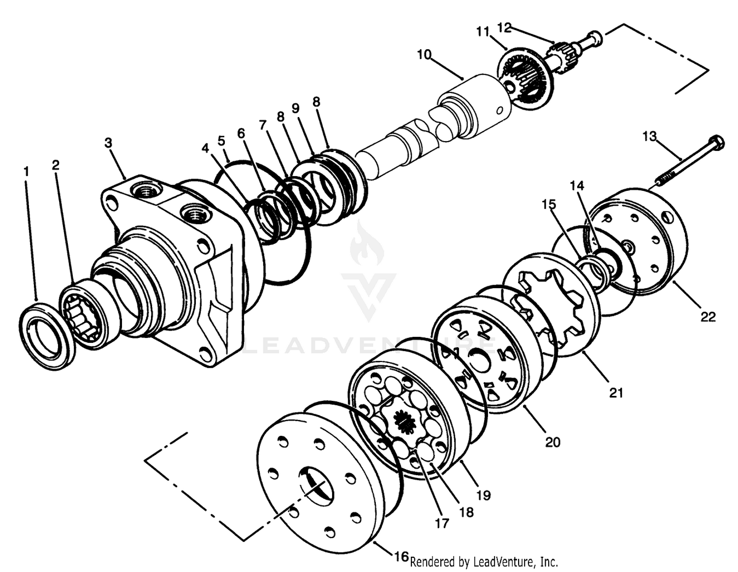Hydraulic Drive Motor Assembly No. 92-9169