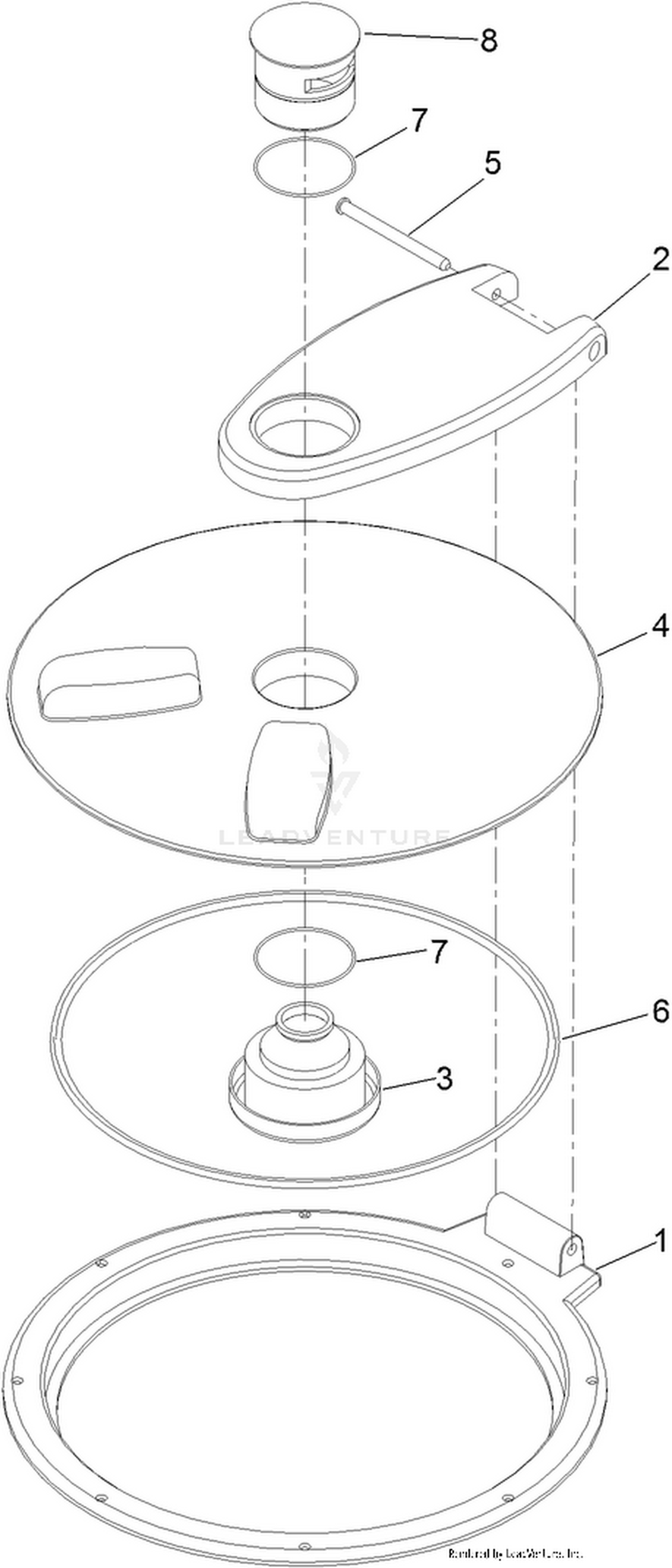Spray Tank Lid Assembly No. 138-6283