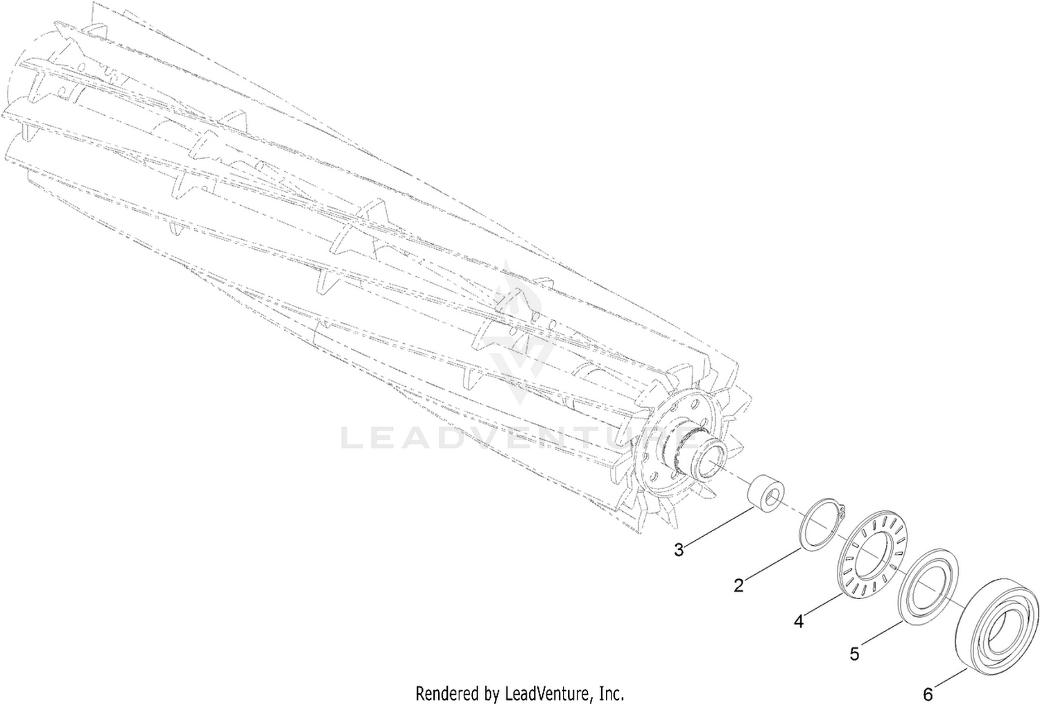 Optional EdgeSeries+ 22in Fairway, 11 Blade, Low Drag, Radial Reel Assembly No. 137-8429