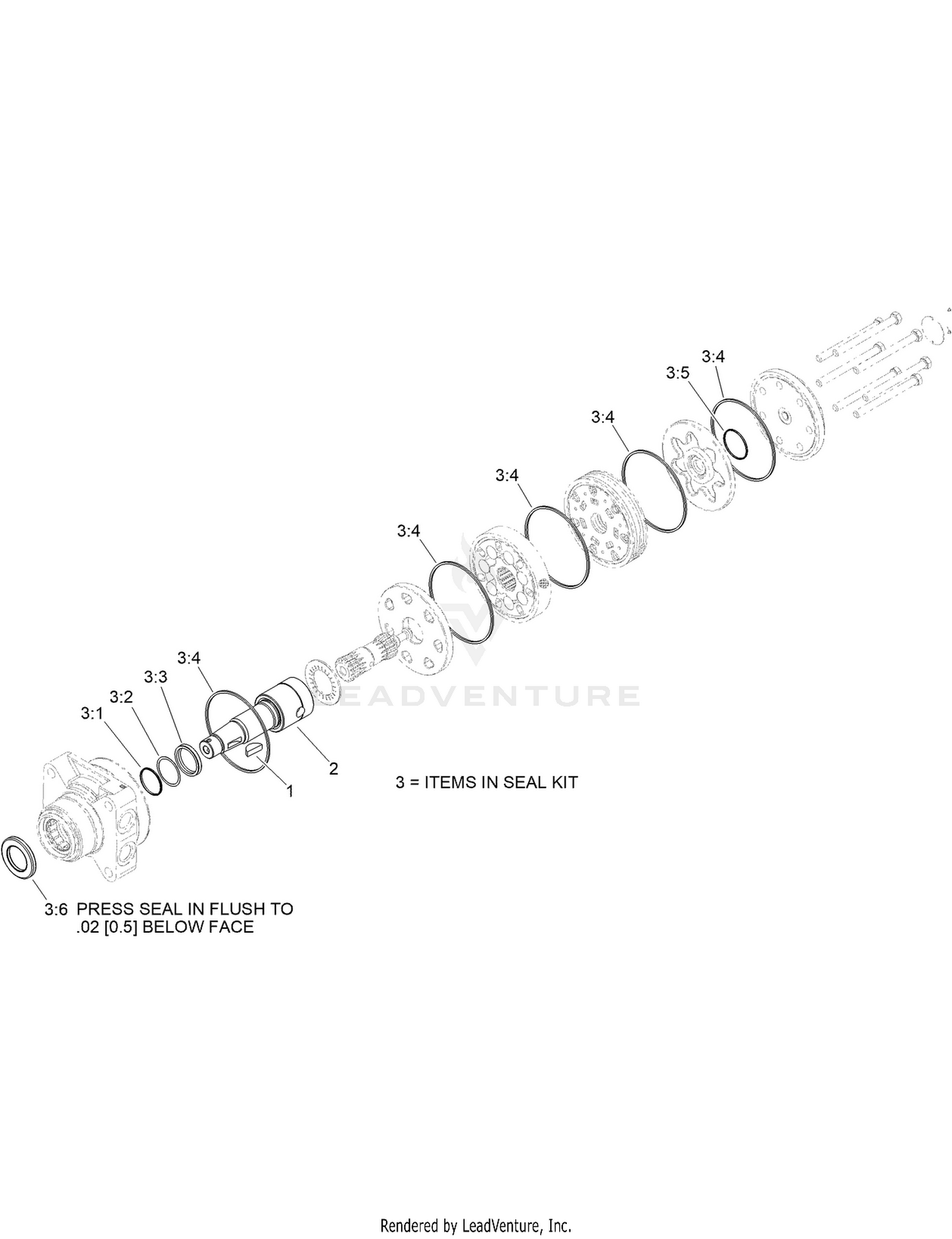 Hydraulic Motor Assembly No. 110-8786