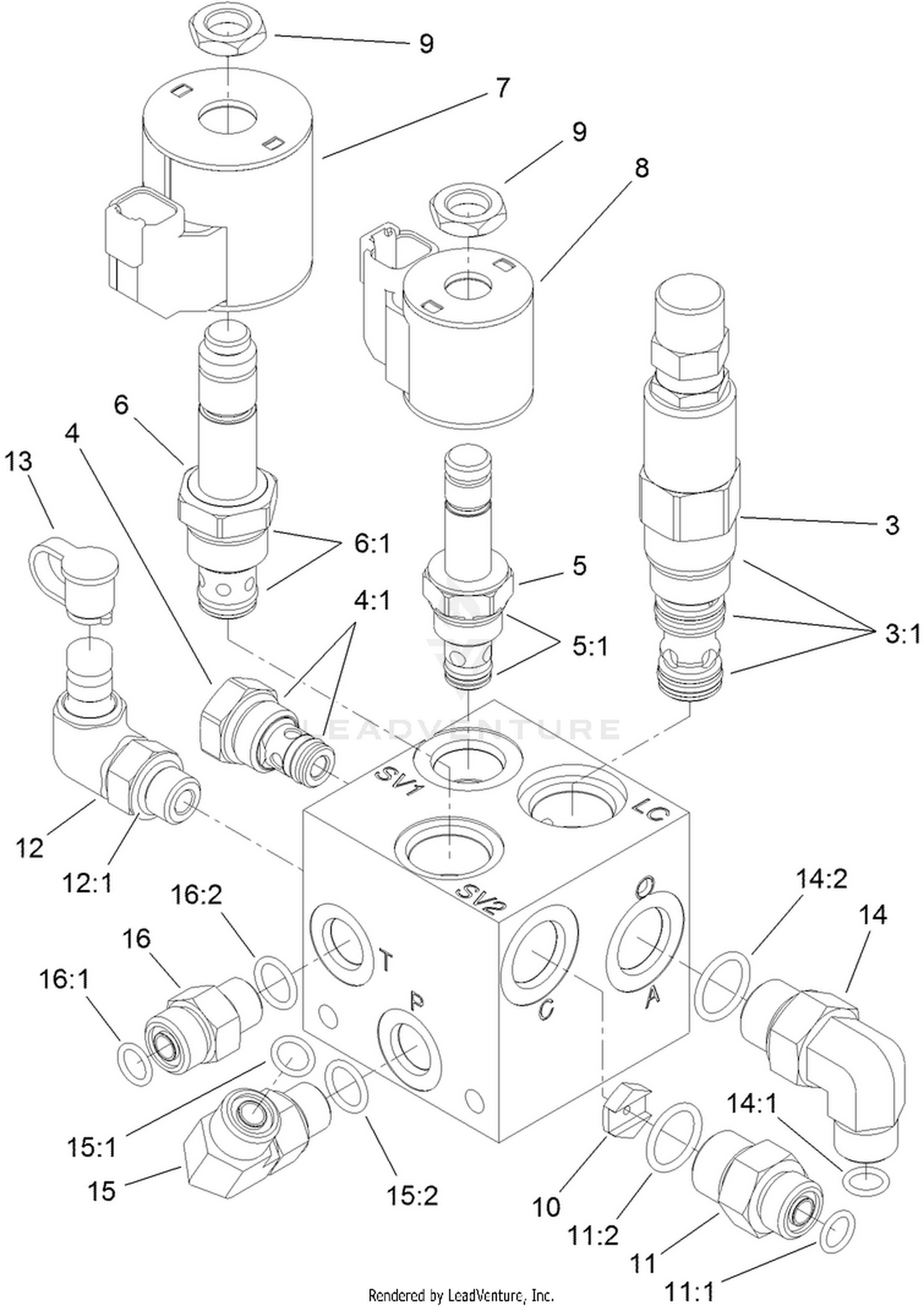 Hydraulic Valve Assembly No. 119-4830
