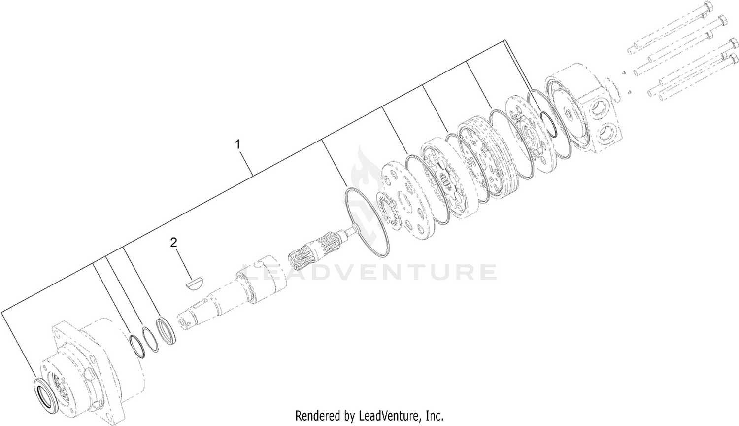 Right Hand Wheel Motor Assembly No. 117-4302