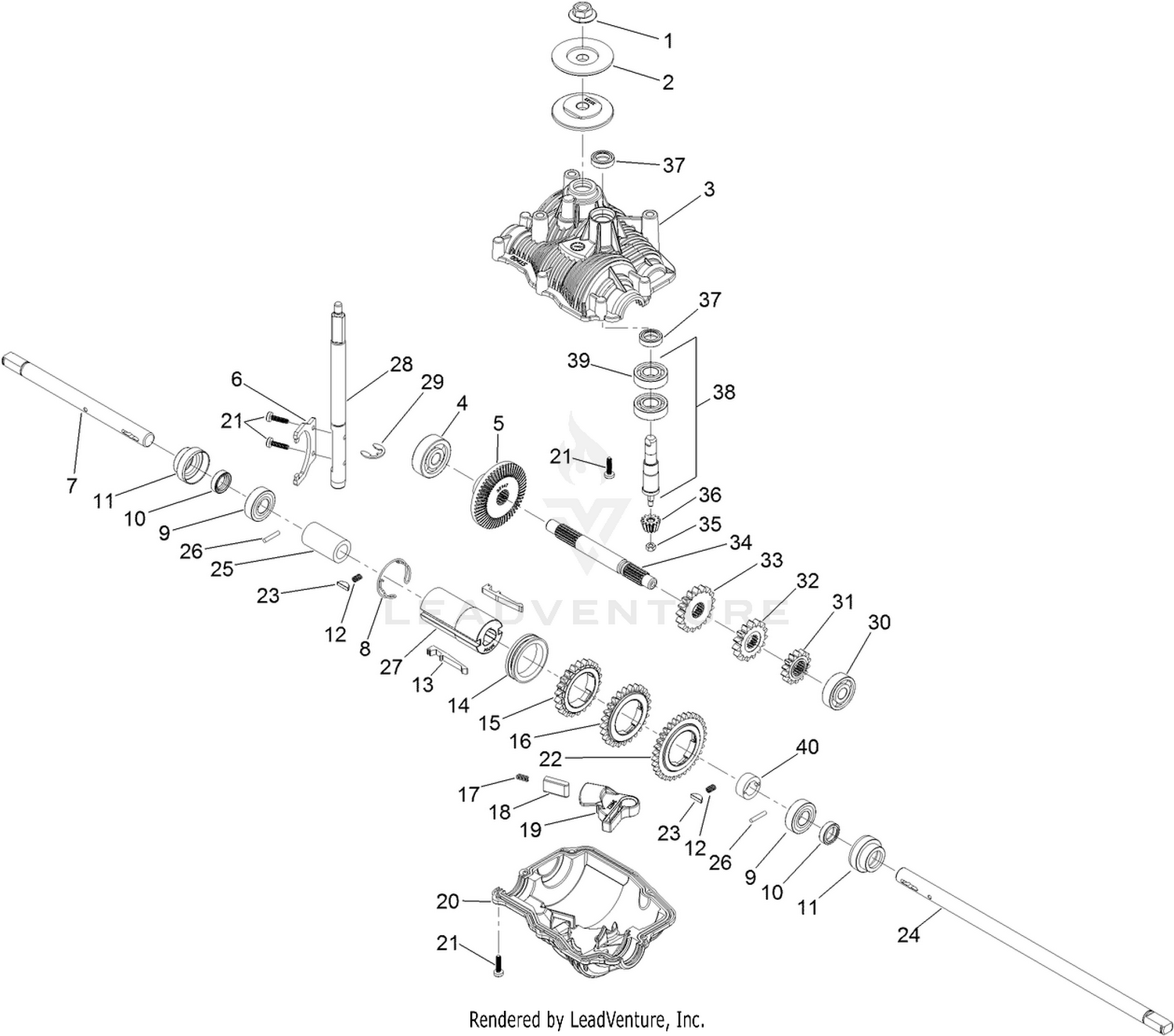 Transmission Assembly No. 131-5350