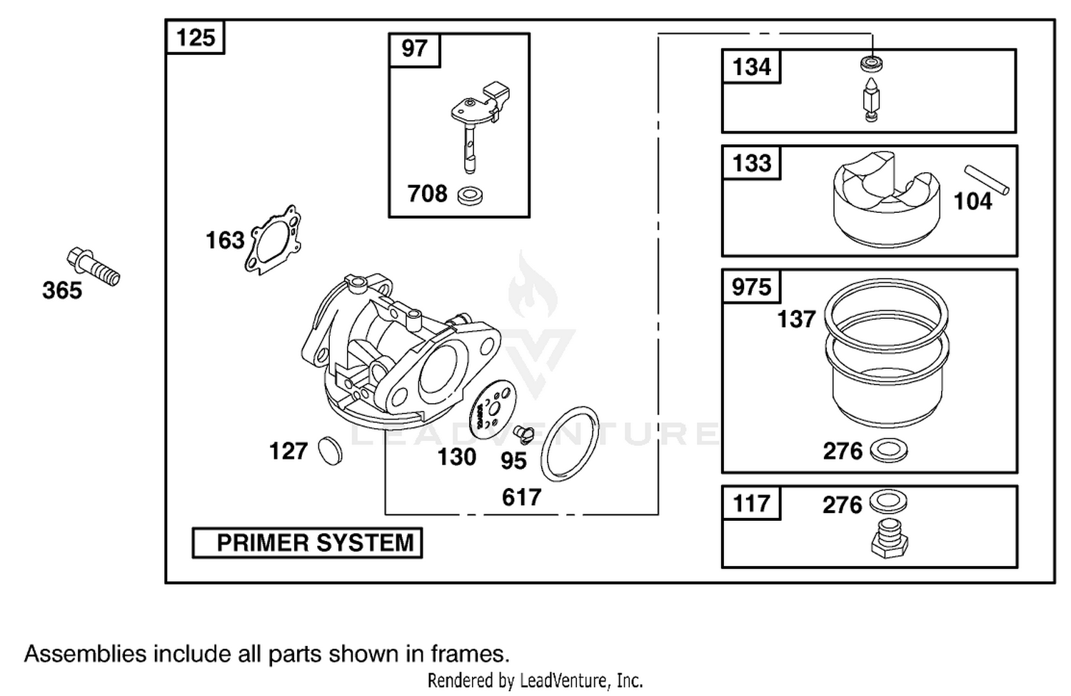 Carburetor Assembly  Briggs And Stratton Model 12h807-1775-E1