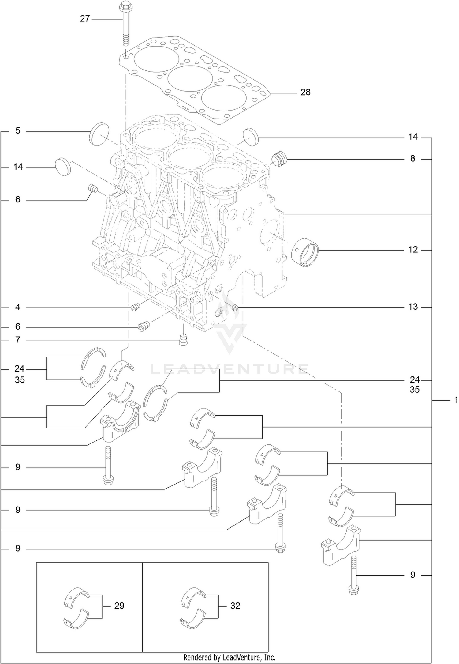 Cylinder Block Assembly