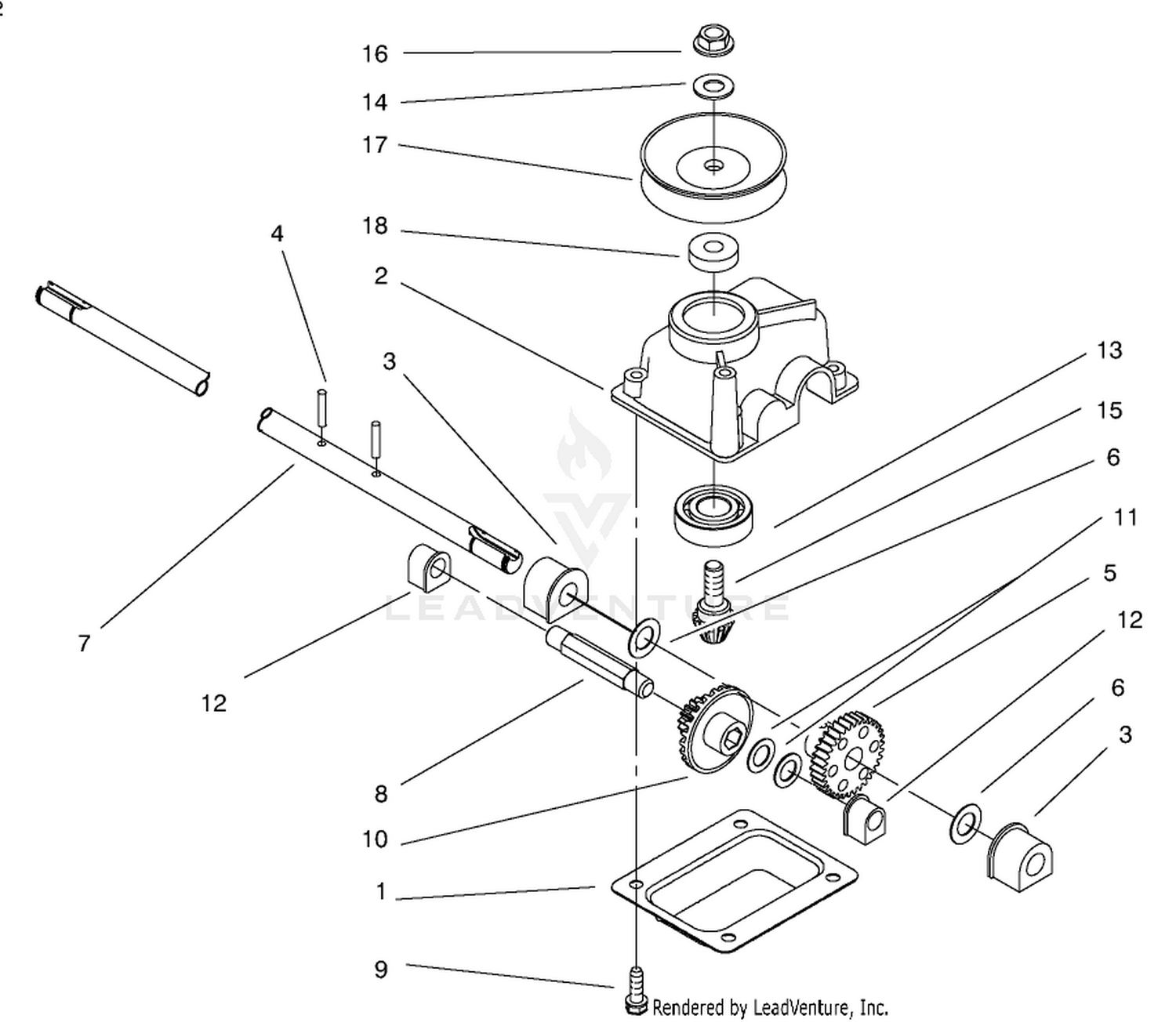 Gearcase Assembly No. 99-1525