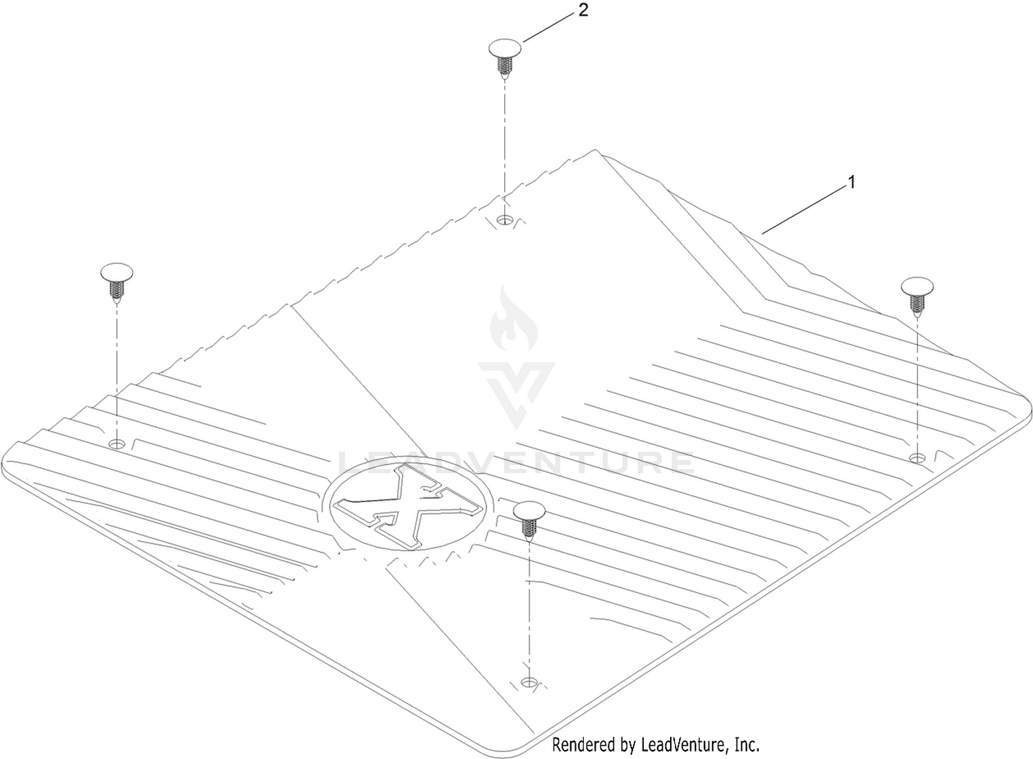 Floor Mat Kit Assembly No. 126-6502