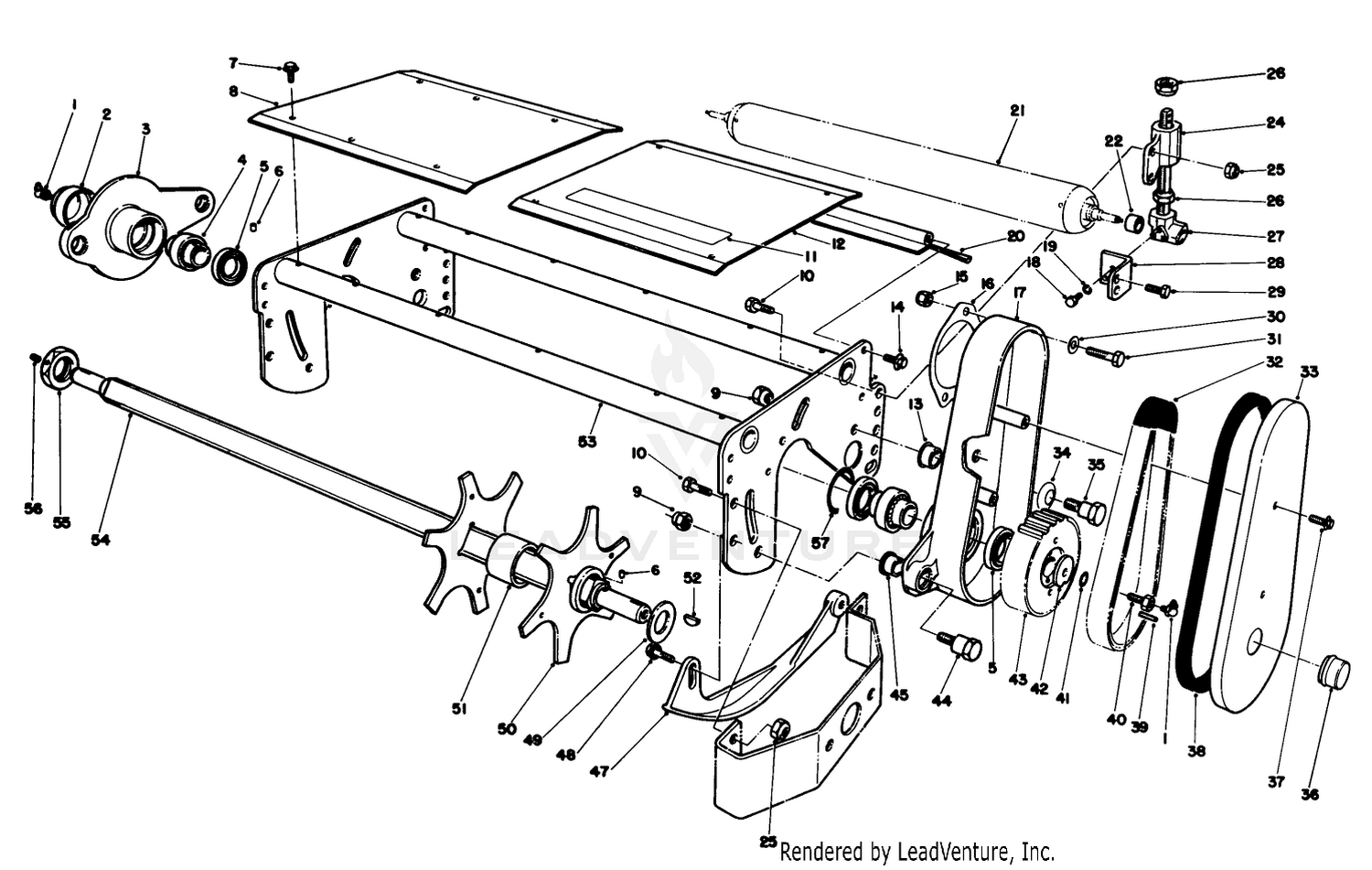 R.h.  L.h. Dei Hatcher Reel Assembly (optional) R.h Model No. 03732  L.h. Model No. 03730 (continued)