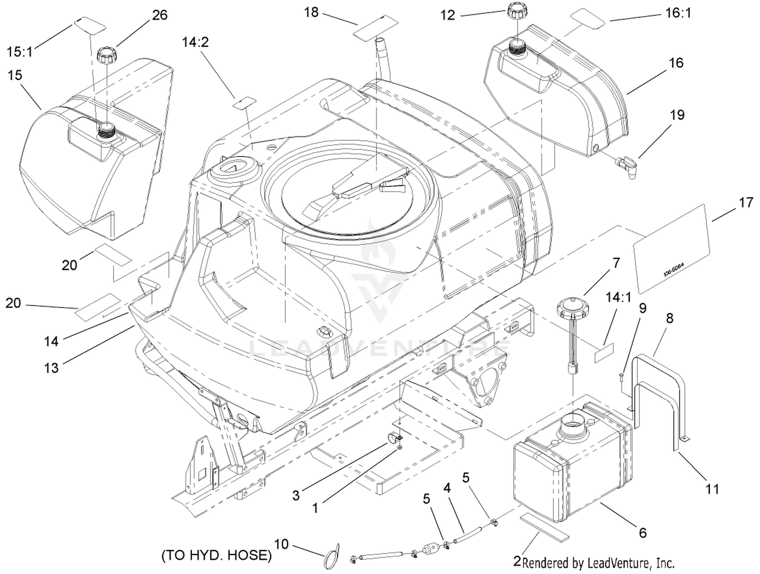 Fresh Water Tank Assembly