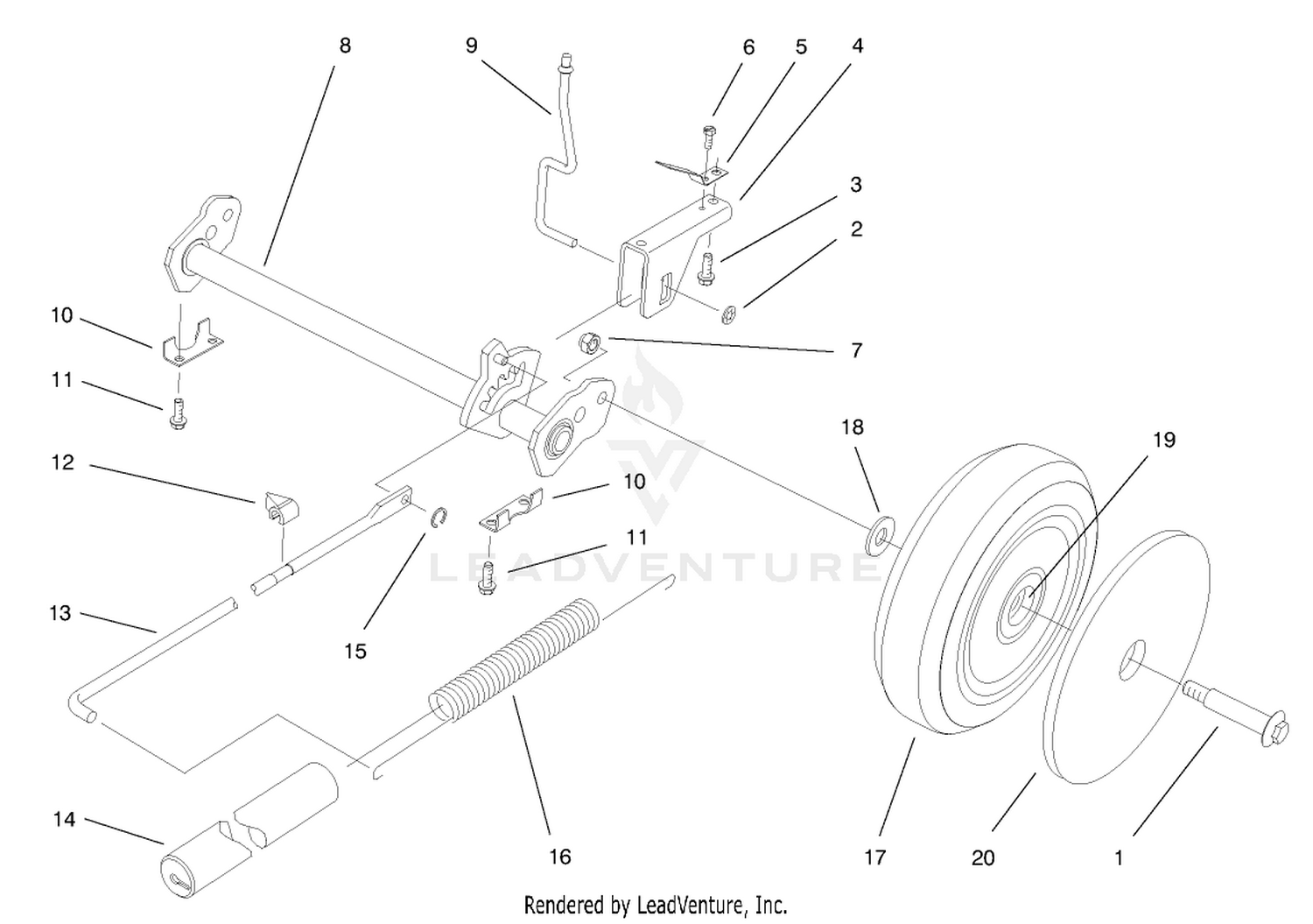 Deck Suspension Assembly