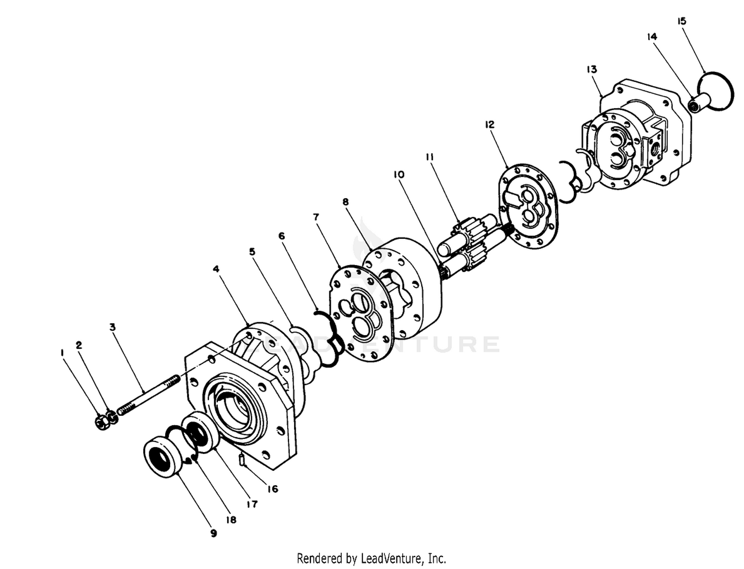 Pump Assembly No. 58-5510 Model 03700  58-5511 Model 03701