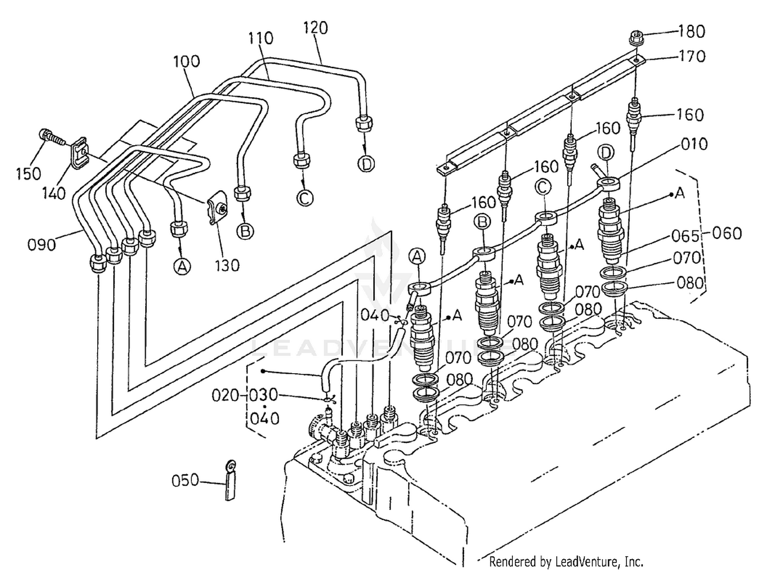 Nozzle Holder and Glow Plug Assembly