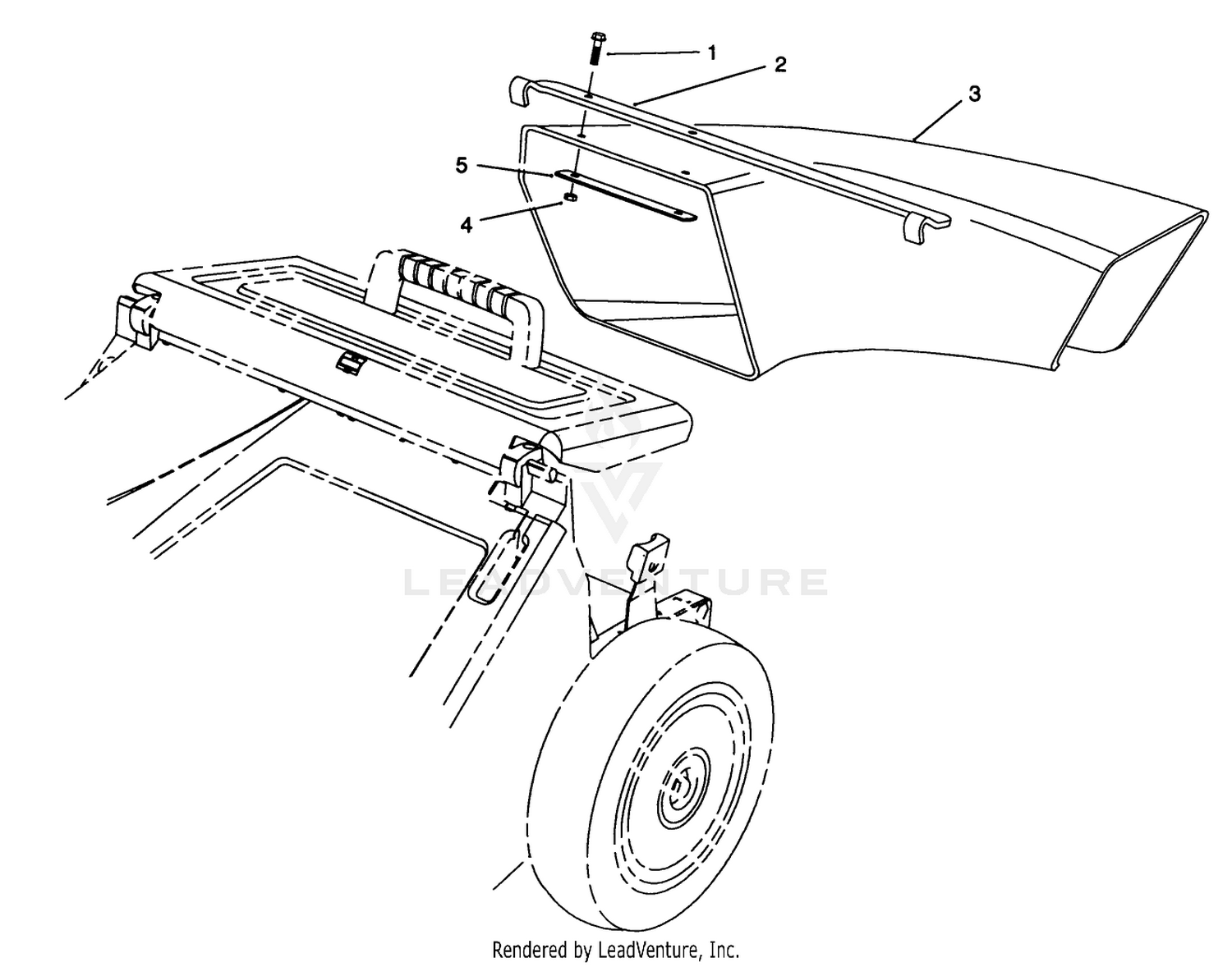 Side Discharge Chute Model No. 59112 (optional)
