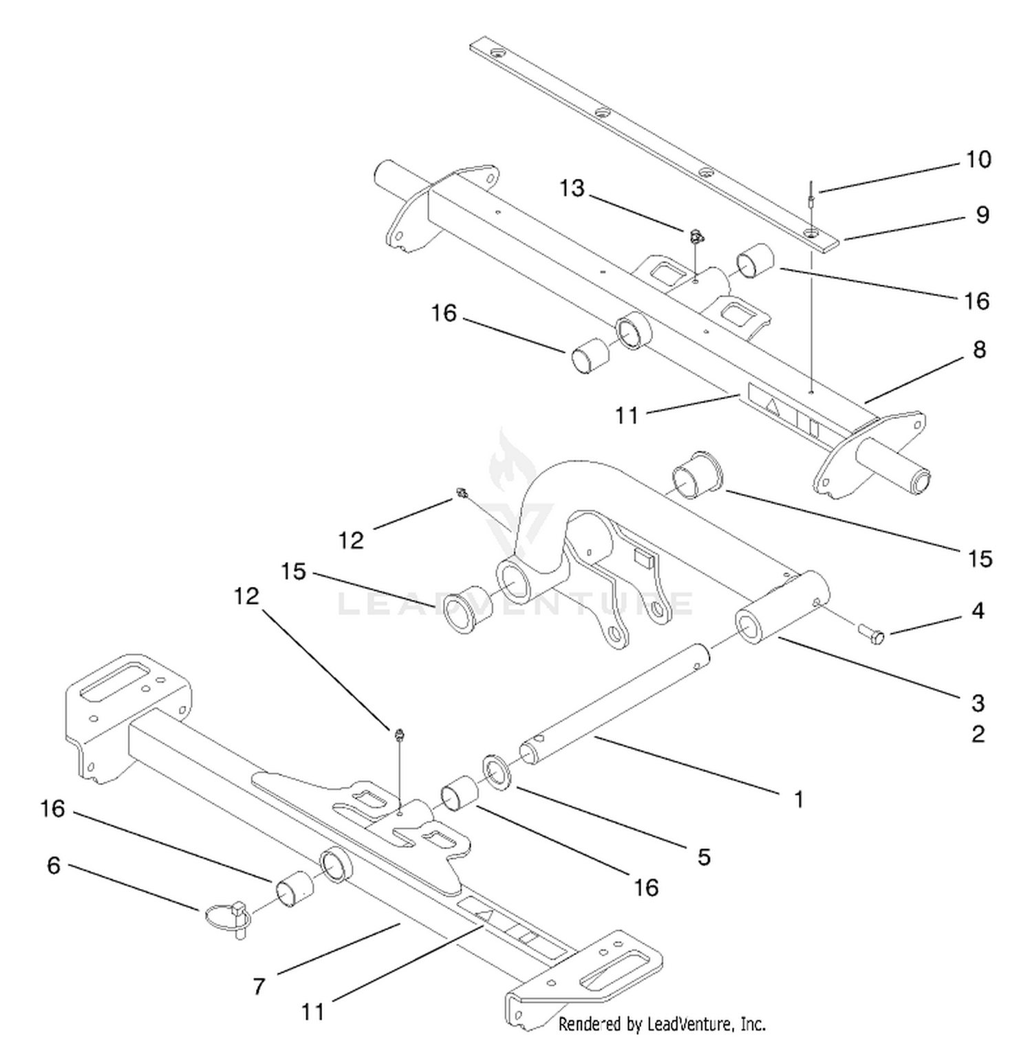 Carrier Frame and Lift Arm Assembly