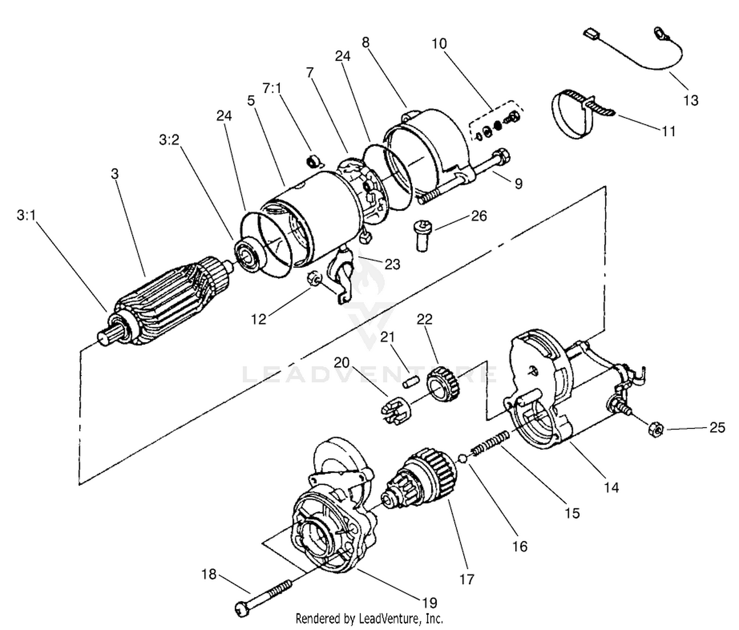 Starter Assembly No. 98-9705