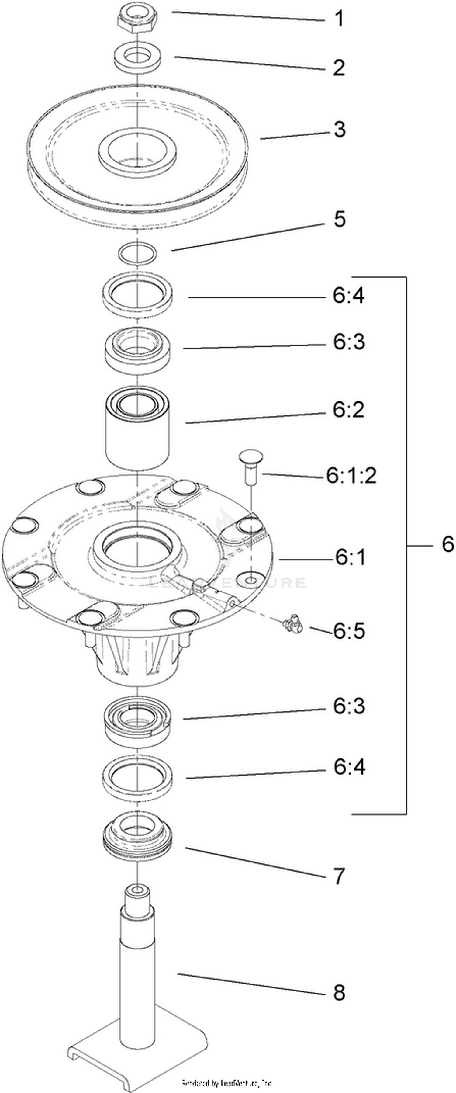 High Spindle Assembly No. 117-9233