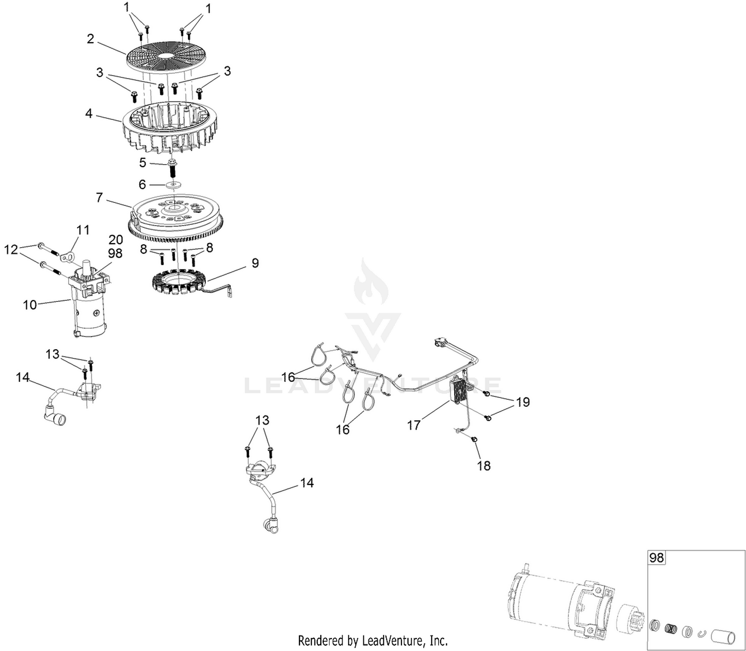 Ignition and Cooling Fan