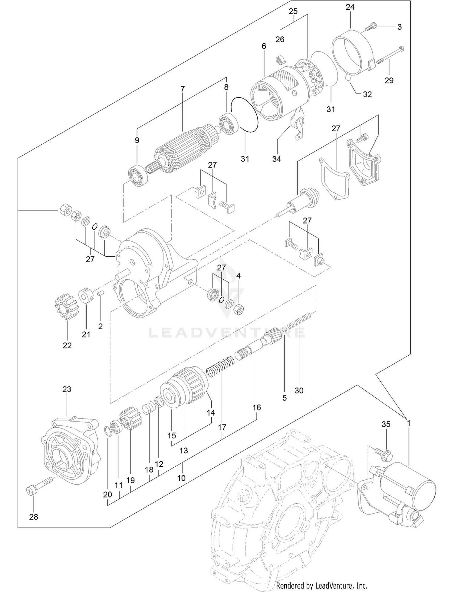 Starter Motor Assembly