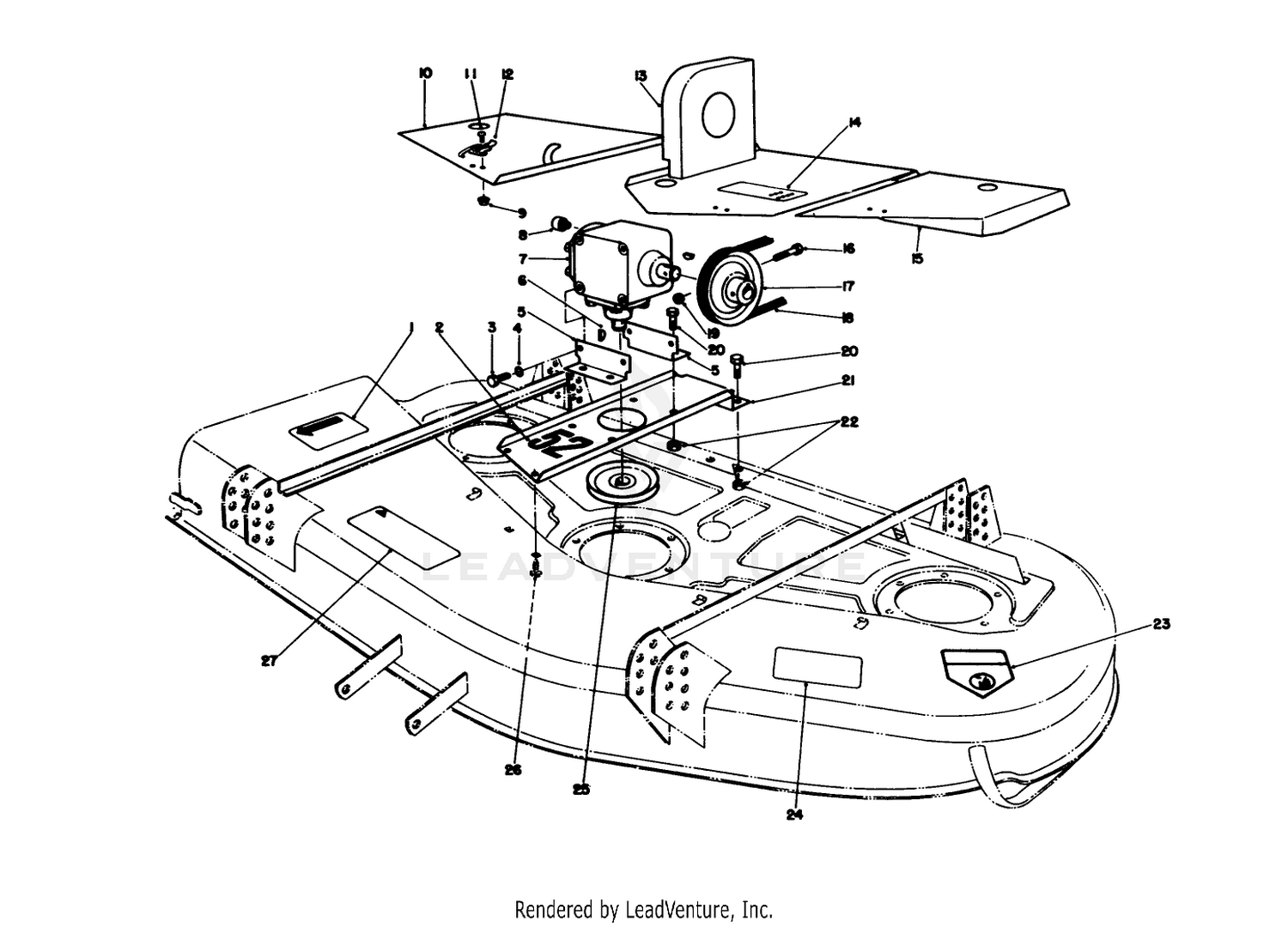 Cutting Unit Covers  Gear Box Assembly