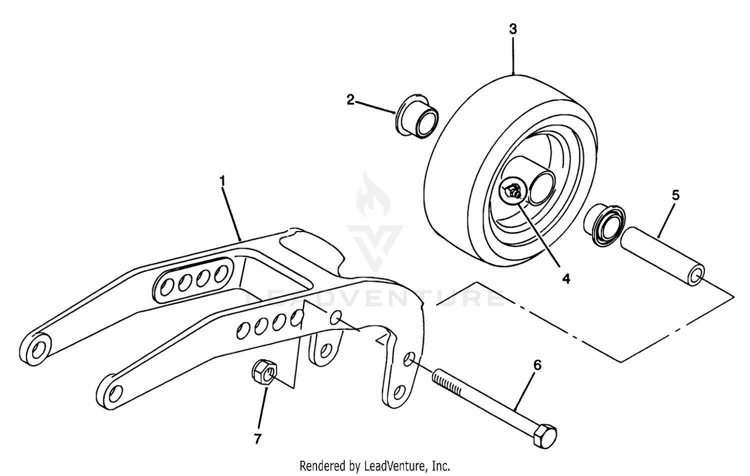 Rear Pivot Arm Assembly