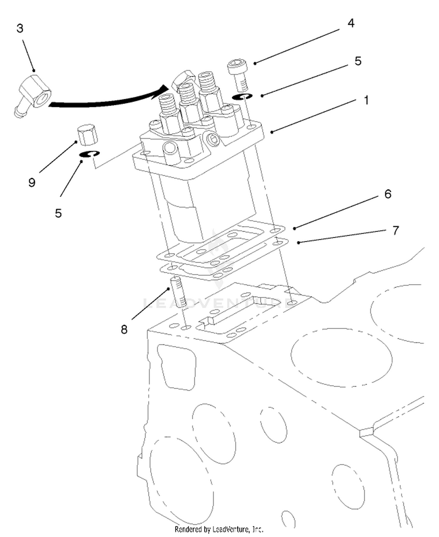 Injection Pump Installation Assembly