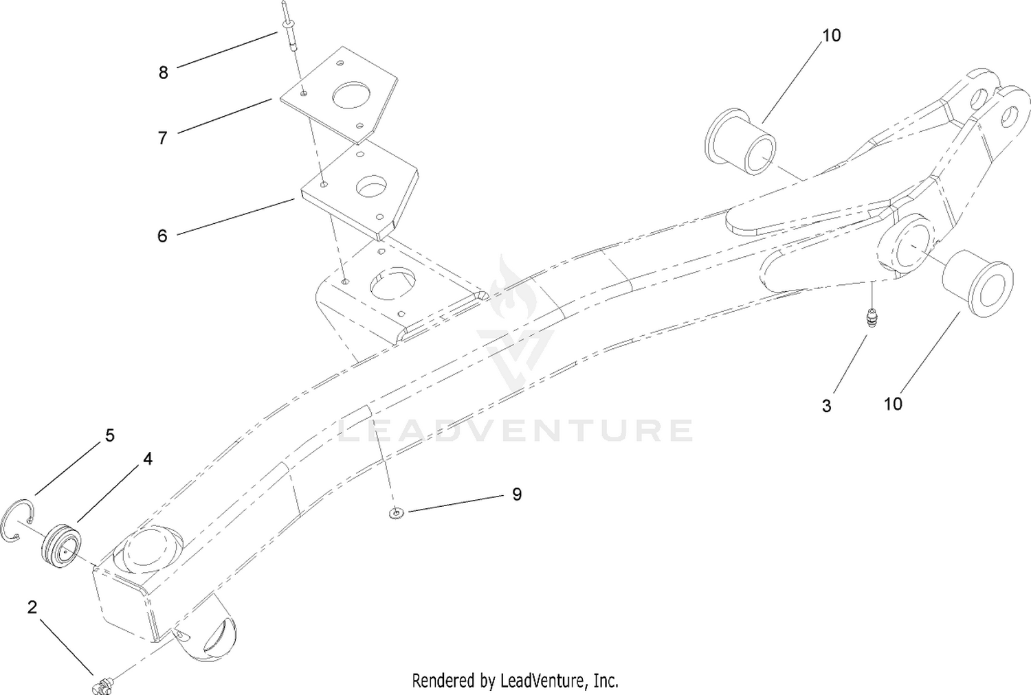 RH Lift Arm Assembly No. 108-1947