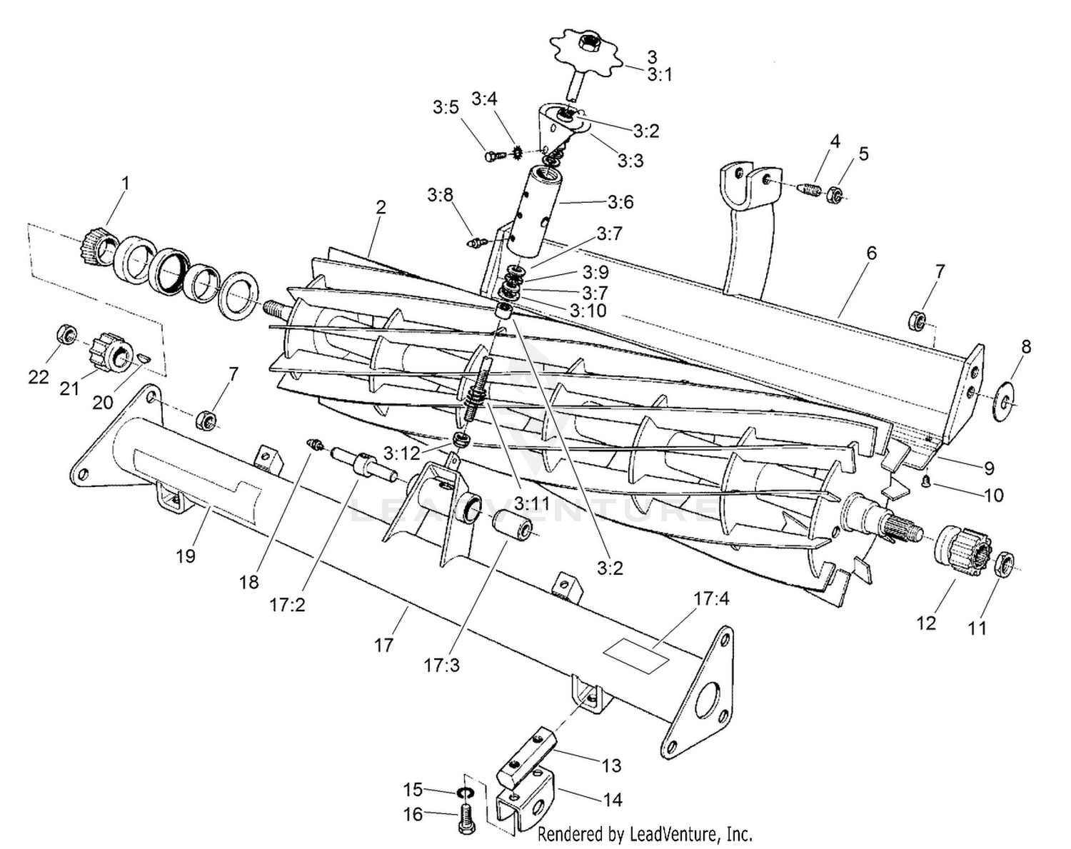 Reel and Bedbar Assembly