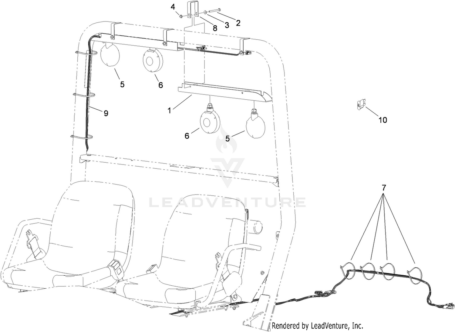 ROPS Signal Assembly No. 117-4825