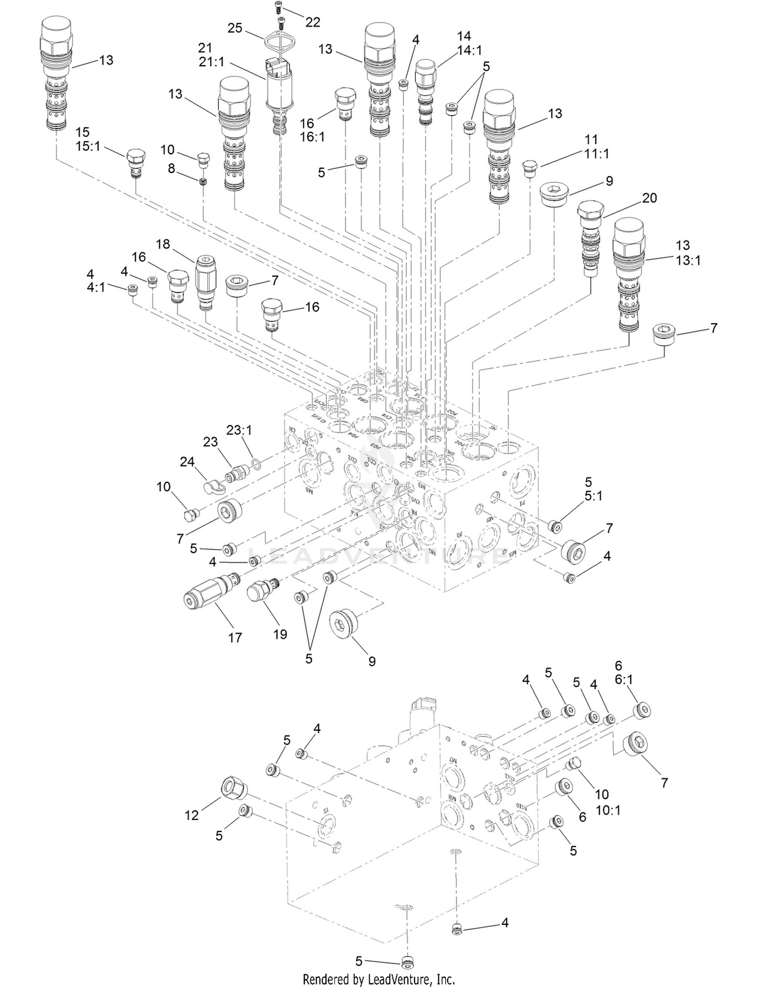 Hydraulic Traction Manifold Assembly No. 137-5623