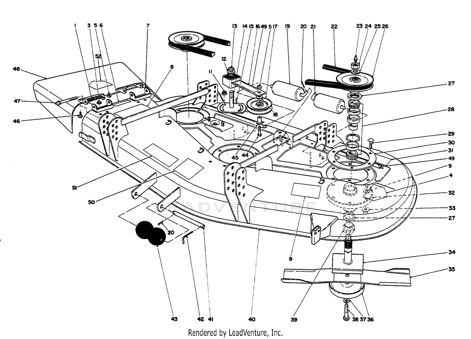 Deck And Spindle Assembly