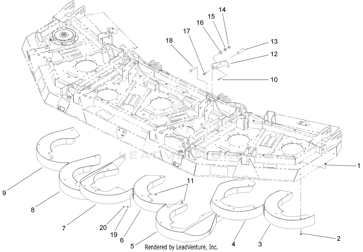 Rear Discharge Baffle Assembly