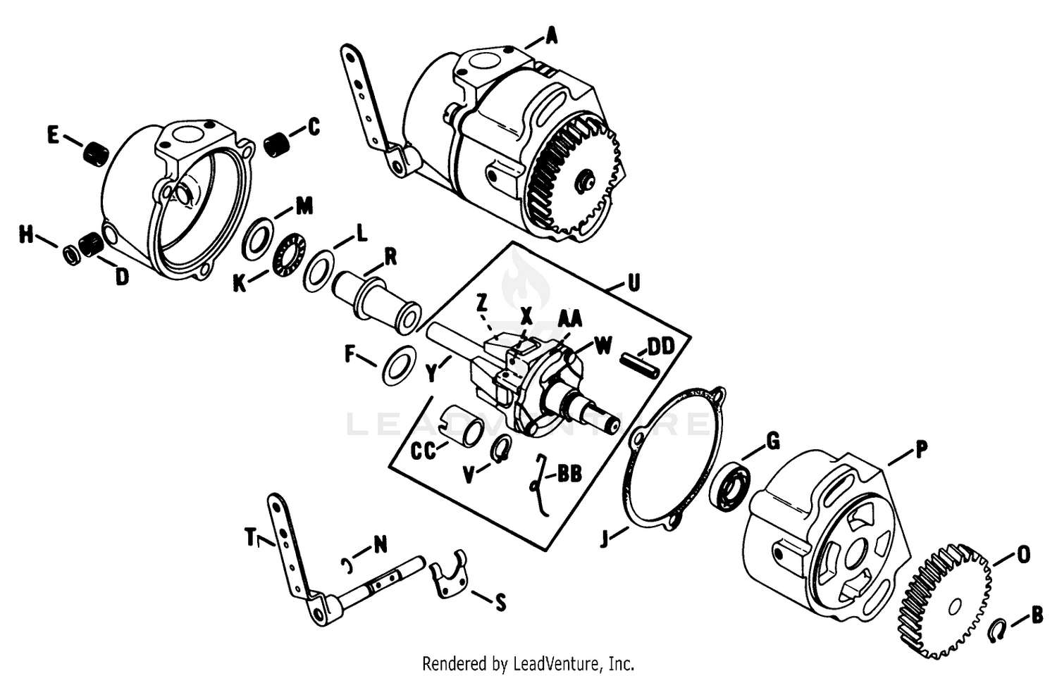 Governor Assembly Engine Kohler Model No. K582qs Type No. Ps-36315 (continued)