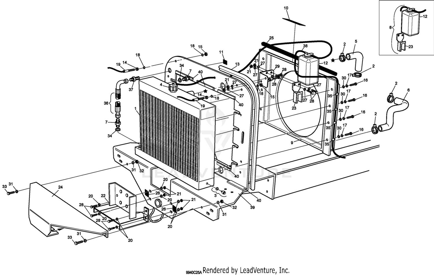 Chassis Rear / Oil Cooler / Radiator Assy