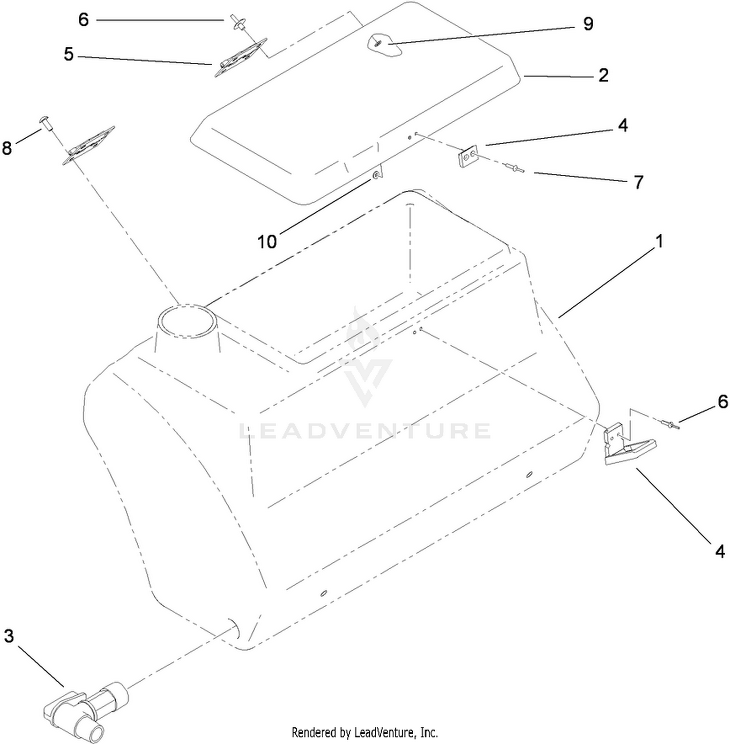 Fresh Water Tank Assembly No. 100-8438