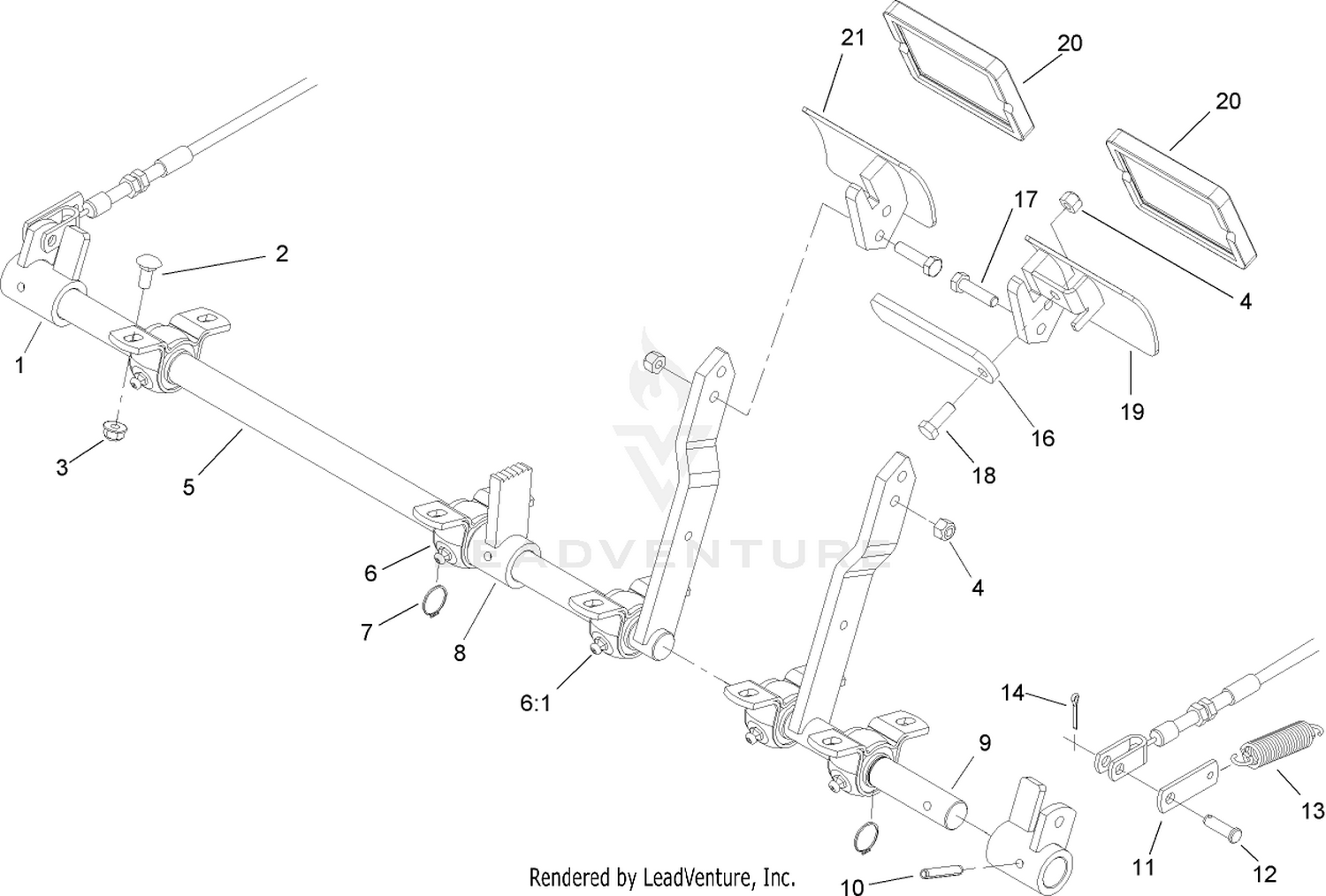 Brake Pedal and Linkage Assembly