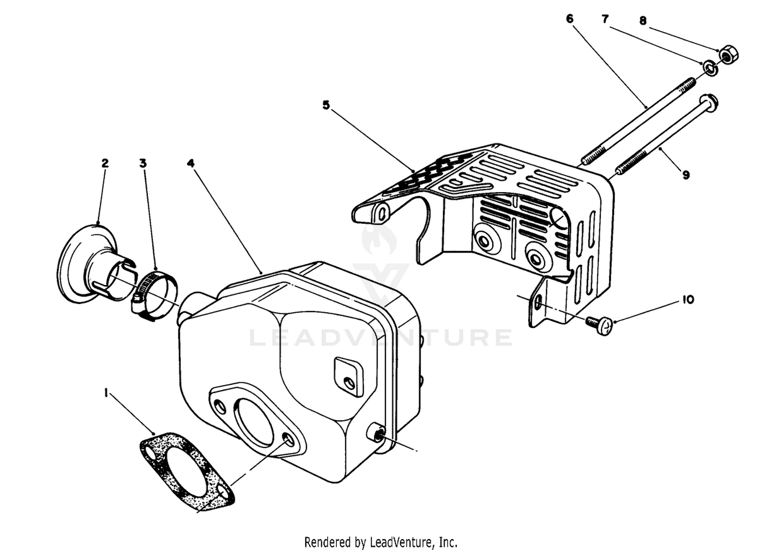 Muffler Assembly (model No. 47pn2-6)