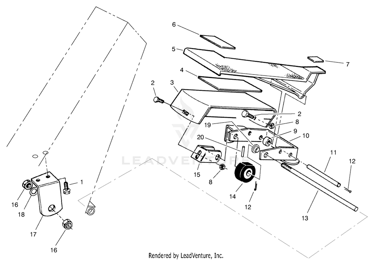 Traction Pedal Assembly