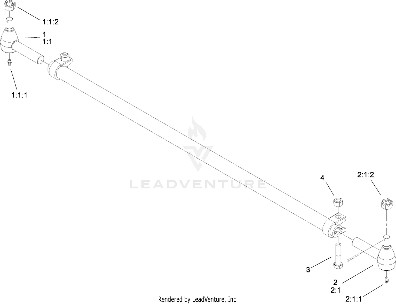 Tie Rod Assembly No. 110-6049-03