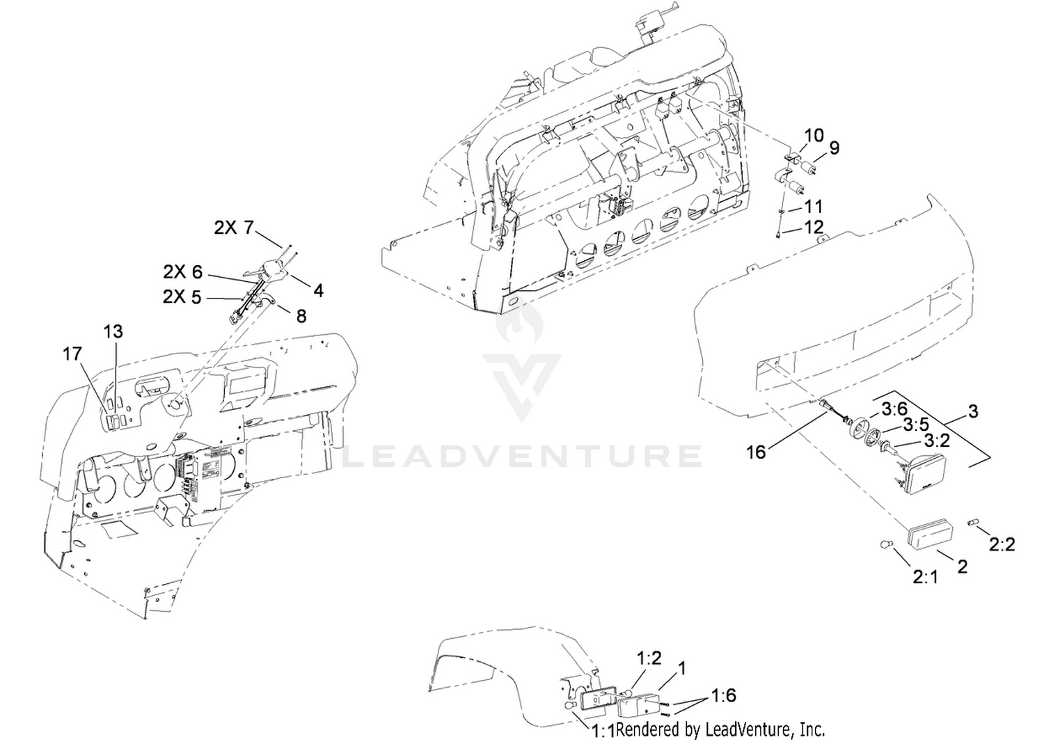 Left Hand Light Kit Assembly